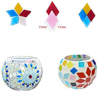 Azulejos de mosaico de vidrio con formas y colores mezclados piezas de vidrio para manualidades - Arteztik
