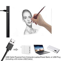 A4 caja de luz, btggg Portable LED Tracing Light Pad Arte Tatuaje regulable Brillo LED Bloc de dibujo cuadro Stencil con cable de alimentación USB [flicker-free] [Protección de los ojos de la visualización] - Arteztik
