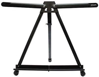 Mont Marte Caballete de mesa para pintar, bonito caballete de pintura para niños, artistas y adultos. Altura ajustable hasta 21 pulgadas., Metal, Negro, Paquete de 1 - Arteztik
