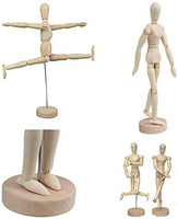 Maniquí de madera de artista para dibujar dibujar figura de dibujo modelo de ayuda humana figura artista dibujar pintura modelo maniquí articulado muñeca, 5 pulgadas, color madera - Arteztik
