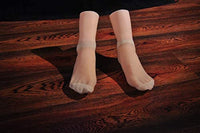 Maniquí de silicona para pies, talla de la vida, modelo de exhibición de piernas femeninas para dibujo, para práctica de uñas, joyas, sandalias, calcetines de zapatos (individual) - Arteztik
