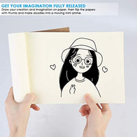 HelloCreate - Cuaderno de bocetos en blanco con tapa de papel kraft, 80 hojas para animación y creación de dibujos animados, Papel, 18k, 1unidad - Arteztik
