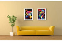 Kit de pintura de diamante 5D, redondo, perforación completa, bordado, punto de cruz, arte y manualidades, suministros de lona para decoración de pared del hogar, adultos y niños (2 unidades) - Arteztik
