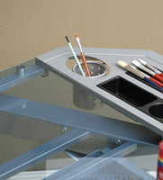 Studio Designs Futura Tower, cristal plateado y azul - Arteztik
