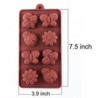 STARUBY Moldes de silicona antiadherentes para chocolate, moldes de jabón, moldes de silicona para hornear kit de fabricación, juego de 3 temas forestales con diferentes formas animales, encantador y divertido para niños - Arteztik
