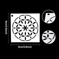 Juego de 56 plantillas de mandala para pintar y dibujar en madera de roca - Arteztik
