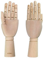 HSOMiD - Figura de mano de madera flexible para hombre, modelo de mano derecha, modelo de mano derecha, para dibujo de dibujo, pintura en casa, oficina, escritorio (12.0 in) - Arteztik
