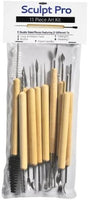 Sculpt Pro Pottery Kit de herramientas – 11 piezas 21 herramientas para esculpir arcilla principiante – Gran regalo - Arteztik
