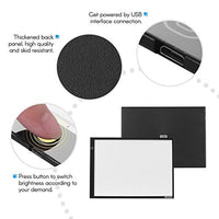Aibecy FLEIZ A3B - Caja de luz LED (USB, con 3 niveles de brillo ajustable, borde negro, para pintar, trazar, dibujar, ver rayos X) - Arteztik
