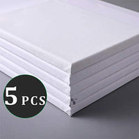 Homkare 11x14 Inch Stretched Canvas Pre-Stretched Canvas for Painting (Pack of 5) - Arteztik
