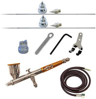 Paasche tg-300r Alimentación por gravedad de doble acción aerógrafo aerógrafo y compresor con tanque - Arteztik
