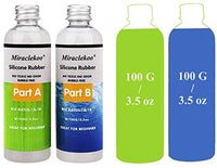 Miraclekoo Kit de silicona para hacer moldes de silicona líquida, goma transparente, silicona para moldes de resina, moldes de silicona para hacer manualmente (28 oz) - Arteztik

