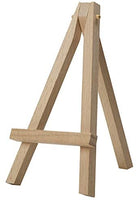 MEEDEN - Mini caballete de madera de haya de 5.0 in, 48 unidades de soporte pequeño para exhibir lienzos pequeños, tarjetas de visita, fotos, platos decorativos y más - Arteztik
