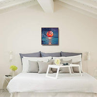 XPCARE Juego de pintura de diamante, redondo completo taladro DIY 5D pintura de diamante por número Kits Luna para decoración de pared hogar adultos y niños 12.0 x 12.0 in, HC-502 - Arteztik
