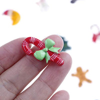 IYSHOUGONG 30 piezas Mini de resina de Navidad de respaldo plano Scrapbooking cabujones adornos para álbum tarjeta DIY Hairbow teléfono cubierta decoración, estilo aleatorio - Arteztik
