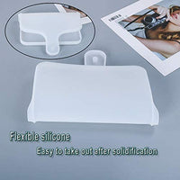 Moldes de bandeja para resina epoxi, moldes flexibles cuadrados resina epoxi, moldes de bandeja de resina para hacer tabla de servir, posavaso, placa de fruta (blanco) - Arteztik
