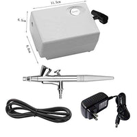 Pinkiou juego de maquillaje con aerógrafo, pequeño, con compresor, kit para uñas con aerógrafo con aguja de 0.4 mm - Arteztik
