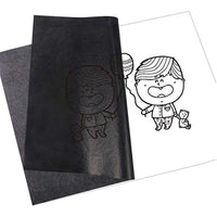 Papel de carbón negro de transferencia de carbono para madera, papel, lienzo y otras superficies artísticas, 100 unidades. - Arteztik
