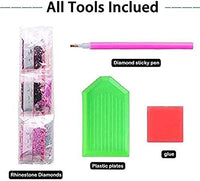 Kit de pintura de diamante para adultos, bricolaje 5D regalo de Navidad redondo completo taladro arte perfecto para la relajación y decoración de la pared del hogar regalos de Navidad (11.8 x 15.7 in) - Arteztik
