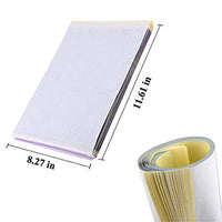 Tazay - Papel de transferencia de tatuajes, 100 hojas, 4 capas, 8.5 x 11.0 in, papel de transferencia térmica para tatuaje, copia, papel de calco y tatuajes temporales - Arteztik
