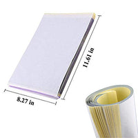 Yuelong 100 hojas de papel de plantilla térmica para tatuajes de papel de plantilla de 4 capas de 8 1/2 x 11 pulgadas de papel de trazado de tatuajes para kit de transferencia de tatuajes suministros de tatuaje (100 unidades) - Arteztik
