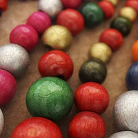 Bolas de madera redondas para manualidades, tamaño 25, 30, 35 y 1.575 in (0.984 in) - Arteztik
