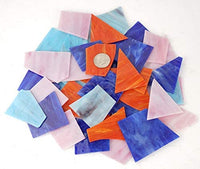 Lanyani - Hojas de vidrio para vidrieras, mosaicos de vidrio para obras de arte y manualidades, 35 oz, color azul - Arteztik
