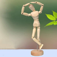 Maniquí de madera de artista para dibujar dibujar figura de dibujo modelo de ayuda humana figura artista dibujar pintura modelo maniquí articulado muñeca, 5 pulgadas, color madera - Arteztik
