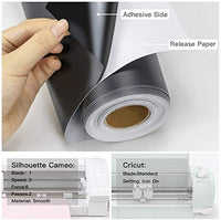 YRYM HT - Rollo de vinilo adhesivo permanente - Rollos de vinilo adhesivo permanente - Hojas de vinilo blanco de 100.1 x 4.9 ft para cortadores de Cricut, Silueta y Cameo - Arteztik
