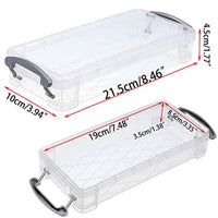 BTSKY Caja de lápices de gran capacidad, organizador de suministros de oficina, caja de almacenamiento de pinceles, lápices de pintura, caja de almacenamiento de acuarela, contenedor de bolígrafos, herramientas de dibujo (6 unidades) - Arteztik
