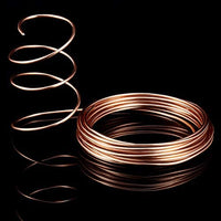 Alambre de aluminio BBTO, 4 tamaños (0.039 in, 0.059 in, 0.079 in y 0.098 in de grosor), alambre de metal flexible para manualidades y esculturas de bricolaje, 4 rollos, cada rollo de 16.4 pies (cobre) - Arteztik
