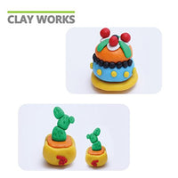 [caja de almacenamiento] Set de 32 bloques de arcilla de polímero, colorido DIY suave Craft horno Bake modelado de arcilla Kit, W/herramientas y accesorios - Arteztik
