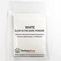 Color Blanco UV/brilla en la oscuridad), Pigmento en polvo – Medio 30 – 40 um-100g - Arteztik
