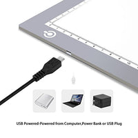 ME456 Caja de luz – A4 USB Panel de iluminación de luz ajustable sólo 5 mm de grosor luz mesa - Arteztik
