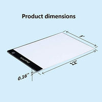 Caja de luz para rastrear A4 Led Artcraft Light Pad Tracer para dibujar artistas bocetos animación 5D DIY Diamond Paintingby PAATWA (A4S) - Arteztik
