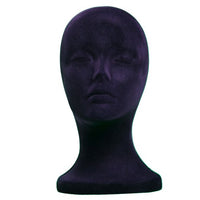 2pcs a1pacific 11" como de terciopelo negro espuma de poliestireno maniquí Manikin cabeza peluca sombrero anteojos de la visualización - Arteztik
