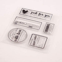 MaGuo - Sellos transparentes con texto en inglés "Love Just for You" para decoración de álbumes de recortes - Arteztik
