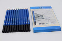 Lápices de dibujo y bloc de bocetos (41 piezas de kit de dibujo) – Todo lo que necesitas para dibujar y bocetos: grafito, carbón, pasteles y bloc de bocetos grande de 9 x 12 con 100 hojas, con estuche de cremallera. - Arteztik
