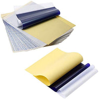 Xnuoyo - Papel de transferencia de tatuaje, 35 hojas de papel de plantilla de tatuaje de 4 capas, práctico y fácil de usar, papel de calco de carbono, accesorios especiales para tatuajes (tamaño A4) - Arteztik
