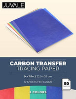 Papel de rastreo de transferencia de carbono (9 x 11 pulgadas, 50 unidades) - Arteztik
