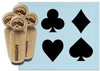 Juego de sellos de goma con diseño de palos de símbolos y corazones, para estampado, manualidades, planificadores, 3/4 pulgadas - Arteztik
