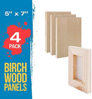 U.S. Art Supply - Tableros de madera de abedul, 16.0 x 20.0 in, base de 1.5 in de profundidad (paquete de 2) lienzos de pared de madera para artistas – Pintura de medios mixtos, acrílico, aceite, etc. - Arteztik
