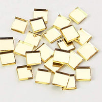 Yookat 2880 pegatinas de espejo cuadradas de cristal para decoración de azulejos de mosaico (plata, oro y oro rosa, 0.197 x 0.197 in) - Arteztik
