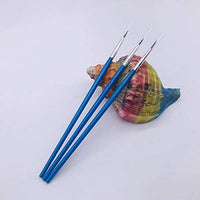 Paquete de 60 brochas redondas puntiagudas, cepillo de dibujo de rosca, pincel de dibujo hecho a mano, pincel de pintura de detalles para acrílico, aceite y acuarela (S(# 0)) - Arteztik
