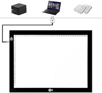 Cuadro de luz LED Artcraft de brillo regulable A4, tableta portátil, tableta portátil, ME456 cable de alimentación USB para copiar tabla de dibujo para artistas diseñando, animación, bocetos (azul) - Arteztik
