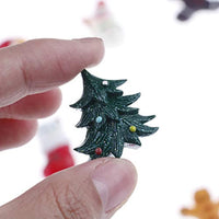 IYSHOUGONG 30 piezas Mini de resina de Navidad de respaldo plano Scrapbooking cabujones adornos para álbum tarjeta DIY Hairbow teléfono cubierta decoración, estilo aleatorio - Arteztik
