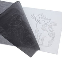 U.S. Art Supply - Papel de transferencia de carbono de grafito (9.0 x 13.0 in, 50 hojas, papel de calco negro para todas las superficies de arte - Arteztik
