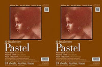 Strathmore 400 Series Pastel Pad, colores surtidos, 18.0 x 24.0 in pegamento, 24 hojas - Arteztik
