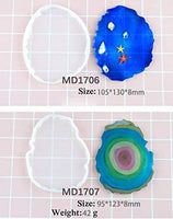 Moldes de resina, moldes de silicona de fundición, posavasos de silicona, moldes de resina epoxi de resina de fundición de arte para bricolaje moldes de copa de Año Nuevo regalo para niña y niño - Arteztik
