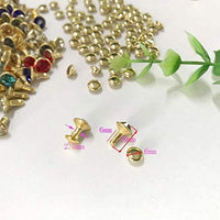 50 remaches de diamantes de imitación, remaches de diamantes de imitación, remaches para cuero/cinturón/bolso de mano, decoración de piel - Arteztik
